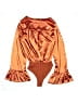 How Very Loved Orange Long Sleeve Blouse Size M - photo 2