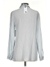 Iris & Ink 100% Silk Gray Long Sleeve Blouse Size UK 8 / US 4 - photo 2