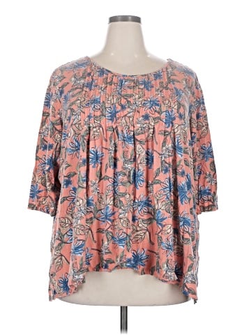 Woman Within 3/4 Sleeve Top (view 1)