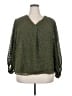 Cato 100% Polyester Green 3/4 Sleeve Blouse Size 22 - photo 1