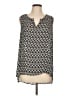 DR2 100% Polyester Black Sleeveless Blouse Size L - photo 1