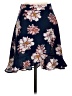 Soprano 100% Polyester Floral Blue Casual Skirt Size S - photo 1