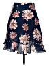 Soprano 100% Polyester Floral Blue Casual Skirt Size S - photo 2