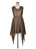 Venus 100% Polyester Brown Cocktail Dress Size 14 - photo 1