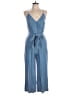 Maison Jules Solid Blue Jumpsuit Size 6 - photo 1