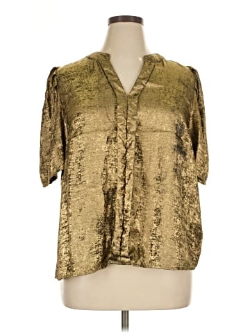 Shein Curve Short Sleeve Blouse (view 1)