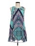 Sequin Hearts 100% Polyester Paisley Teal Casual Dress Size M - photo 1