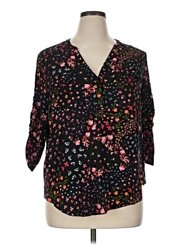 Torrid 3/4 Sleeve T-Shirt (view 1)
