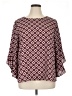 Kasper 100% Polyester Burgundy 3/4 Sleeve Blouse Size XL - photo 1