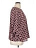 Kasper 100% Polyester Burgundy 3/4 Sleeve Blouse Size XL - photo 4
