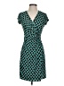 Laundry by Design Print Teal Casual Dress Size 0 - photo 1