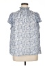 1.State Blue Short Sleeve Blouse Size 1X - photo 1