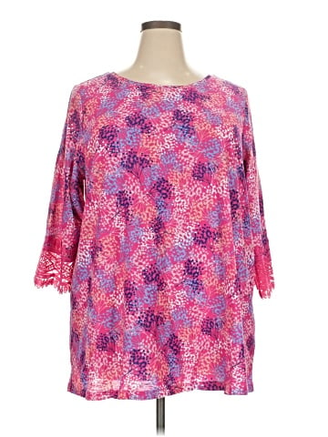 Woman Within 3/4 Sleeve Blouse (view 1)