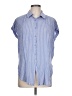 Talula 100% Rayon Stripes Blue Sleeveless Button-Down Shirt Size L - photo 1