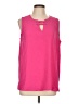 Ninety 100% Polyester Pink Sleeveless Blouse Size L - photo 1