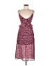 Blue Rain 100% Polyester Polka Dots Burgundy Cocktail Dress Size M - photo 1