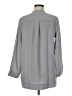 Lands' End 100% Polyester Solid Gray Long Sleeve Blouse Size 8 - photo 2