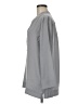 Lands' End 100% Polyester Solid Gray Long Sleeve Blouse Size 8 - photo 5