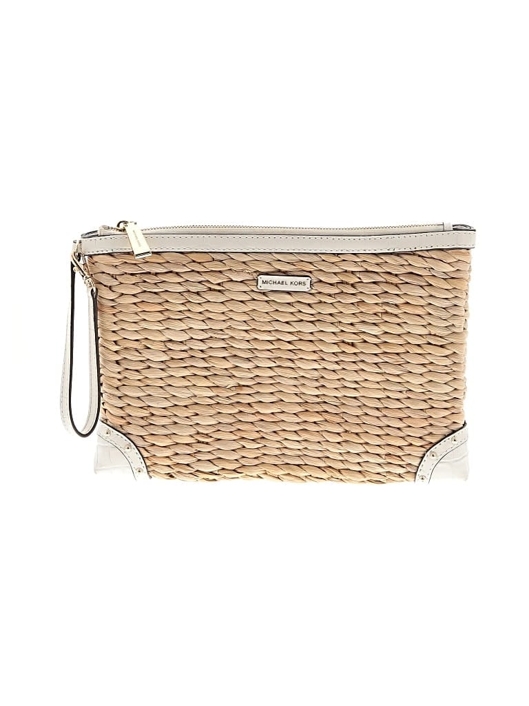 Pre-owned Michael Michael Kors Wristlet In Ivory