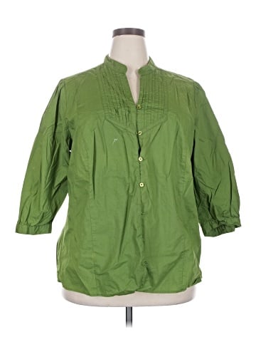 St. John's Bay 3/4 Sleeve Button-Down Shirt (view 1)