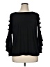 BADGLEY MISCHKA STUDIO Black 3/4 Sleeve Top Size 1X - photo 1
