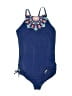 Lands' End Graphic Blue One Piece Swimsuit Size 10 - photo 1