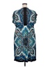 I.N. Studio Paisley Blue Casual Dress Size 3X - photo 2