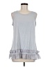 Logo Layers Gray Sleeveless Top Size M - photo 1