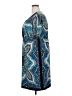 I.N. Studio Paisley Blue Casual Dress Size 3X - photo 5