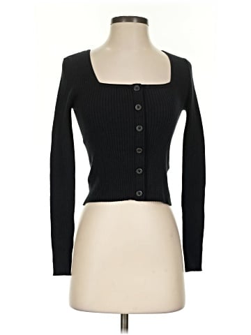 Madewell Rosseau Square-Neck Crop Cardigan Top (view 1)