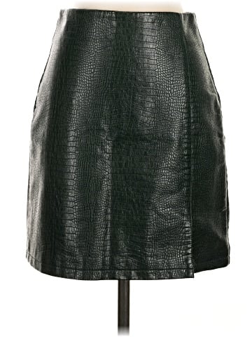 Topshop Faux Leather Skirt (view 1)