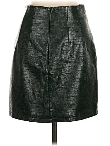 Topshop Faux Leather Skirt (view 2)
