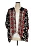 Angie 100% Rayon Black Red Kimono Size XL - photo 1