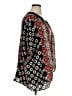 Angie 100% Rayon Black Red Kimono Size XL - photo 4