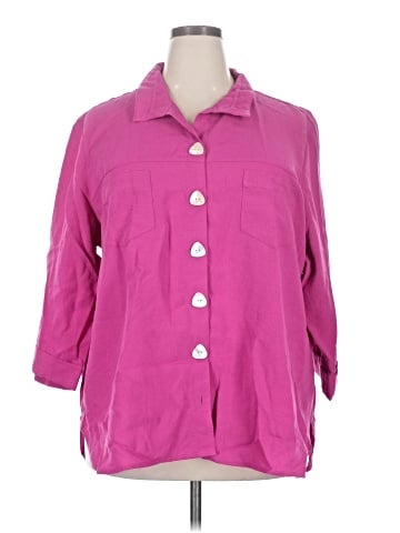 John Mark 3/4 Sleeve Button-Down Shirt (view 1)