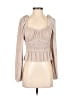ASTR The Label 100% Polyester Tan Long Sleeve Top Size S - photo 1