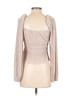 ASTR The Label 100% Polyester Tan Long Sleeve Top Size S - photo 2