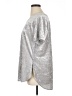Faded Glory Metallic Silver Short Sleeve Top Size 1X - photo 5