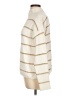 Rachel Zoe 100% Polyester Stripes Ivory Turtleneck Sweater Size L - photo 5