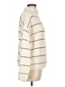 Rachel Zoe 100% Polyester Stripes Ivory Turtleneck Sweater Size L - photo 4