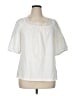 Talbots 100% Cotton White Short Sleeve Blouse Size XL - photo 1