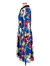 Melissa McCarthy Seven7 100% Polyester Print Blue Casual Dress Size L - photo 5