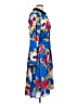 Melissa McCarthy Seven7 100% Polyester Print Blue Casual Dress Size L - photo 4