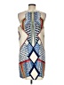 Venus 100% Polyester Graphic Blue Cocktail Dress Size M - photo 2