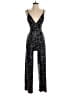 Emerald Sundae Metallic Silver Jumpsuit Size XXS - photo 1