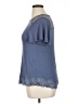 Rewind Blue Short Sleeve Top Size XL - photo 5