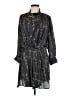 Isabel Marant 100% Polyester Print Gray Casual Dress Size Med (2) - photo 1