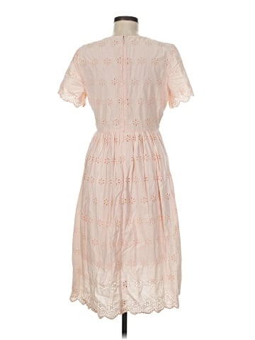Madewell Scalloped Eyelet Midi Dress (view 2)
