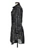 Isabel Marant 100% Polyester Print Gray Casual Dress Size Med (2) - photo 5