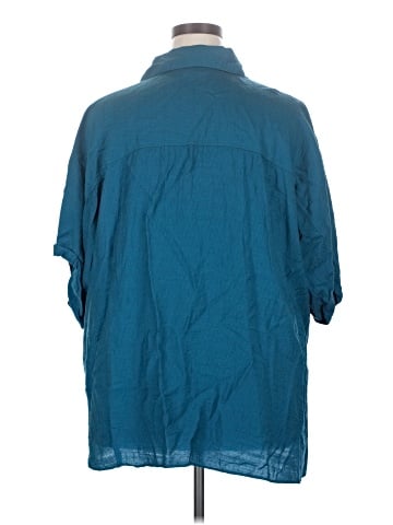 City Chic 3/4 Sleeve Button-Down Shirt (view 2)